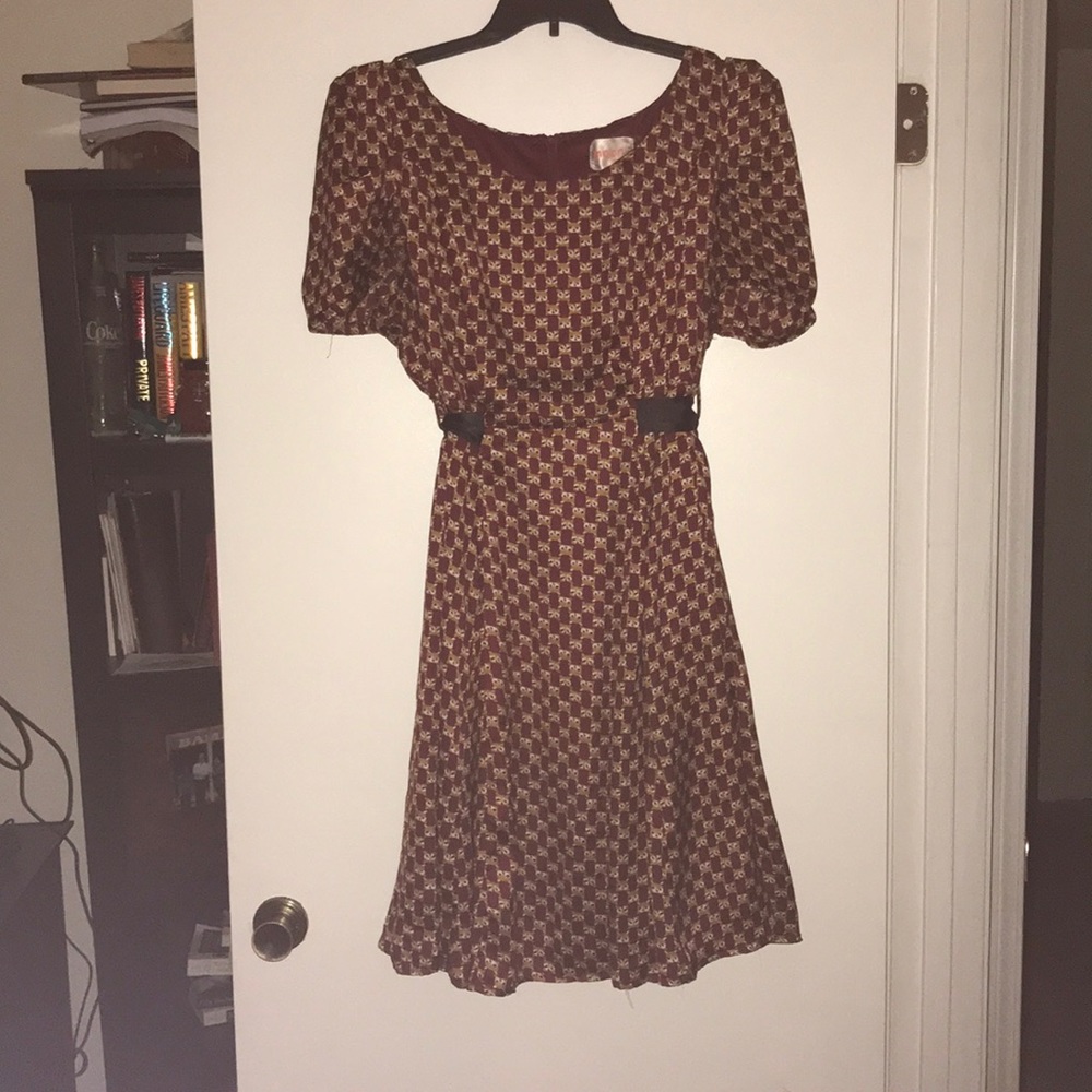 Dress with Raccoon or Fox Faces